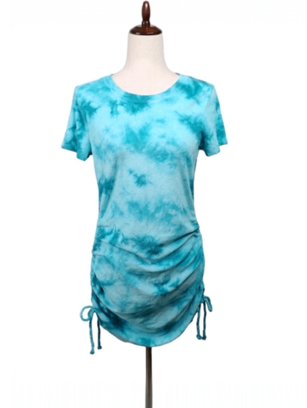 Victoria’s Secret PINK Tie Dye Terry Cloth Ruched Side Beach Dress Size Medium